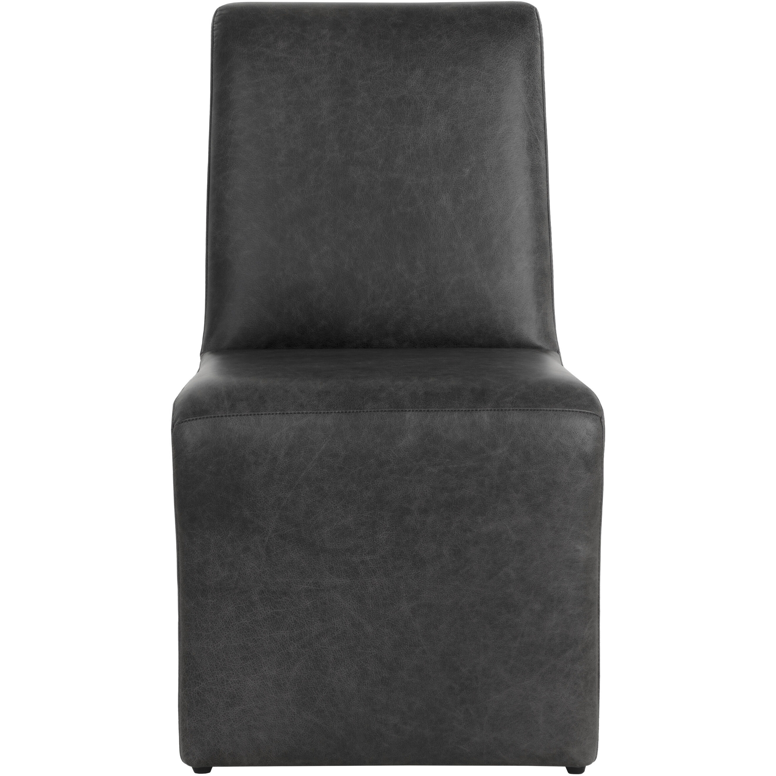Cascata Marseille Black Leather Dining Chair